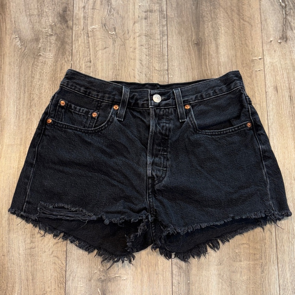 Levi’s 501 Black Denim Shorts
